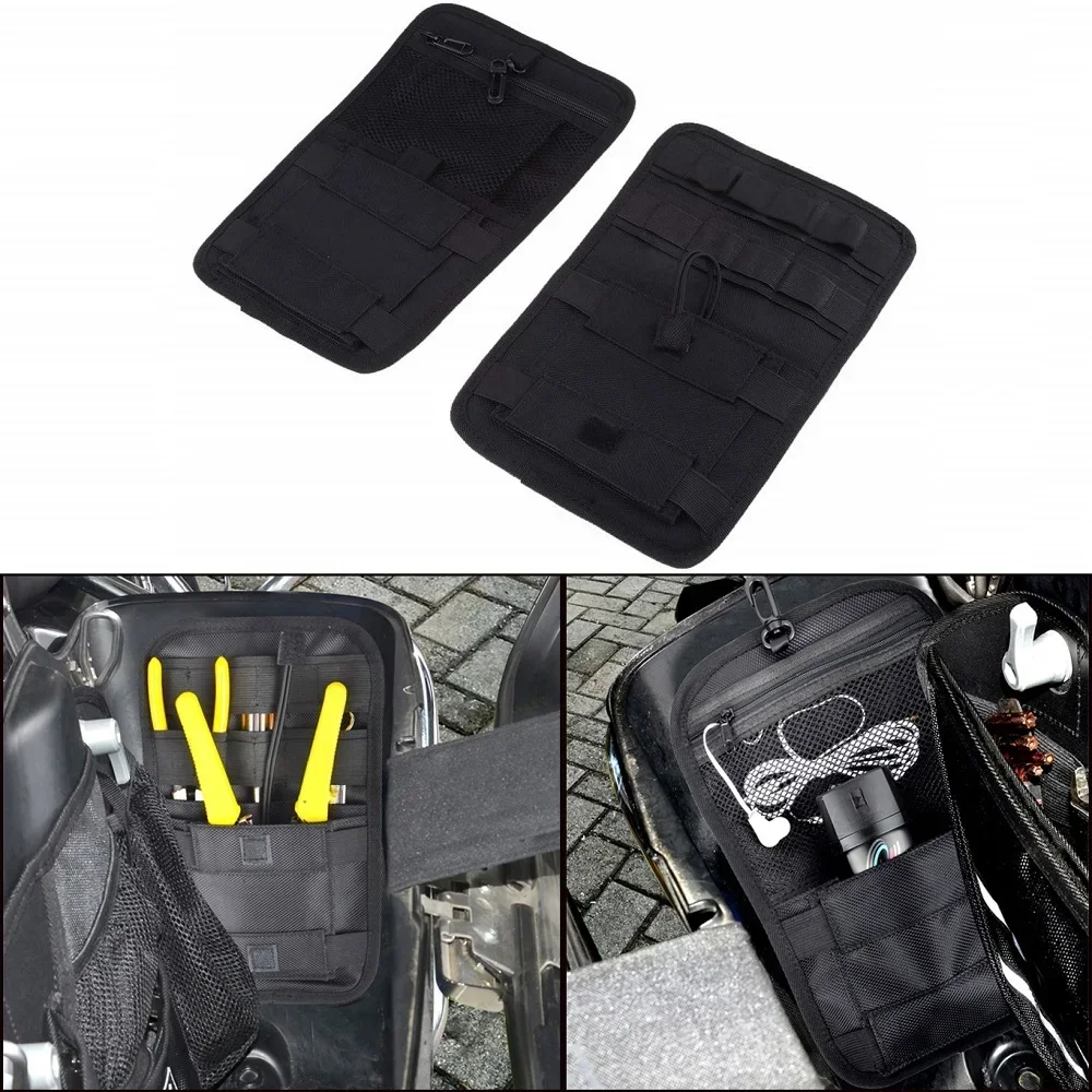 Cycling Gear Organizer - Motorcycle Bike Universal Saddlebags Internal Tools