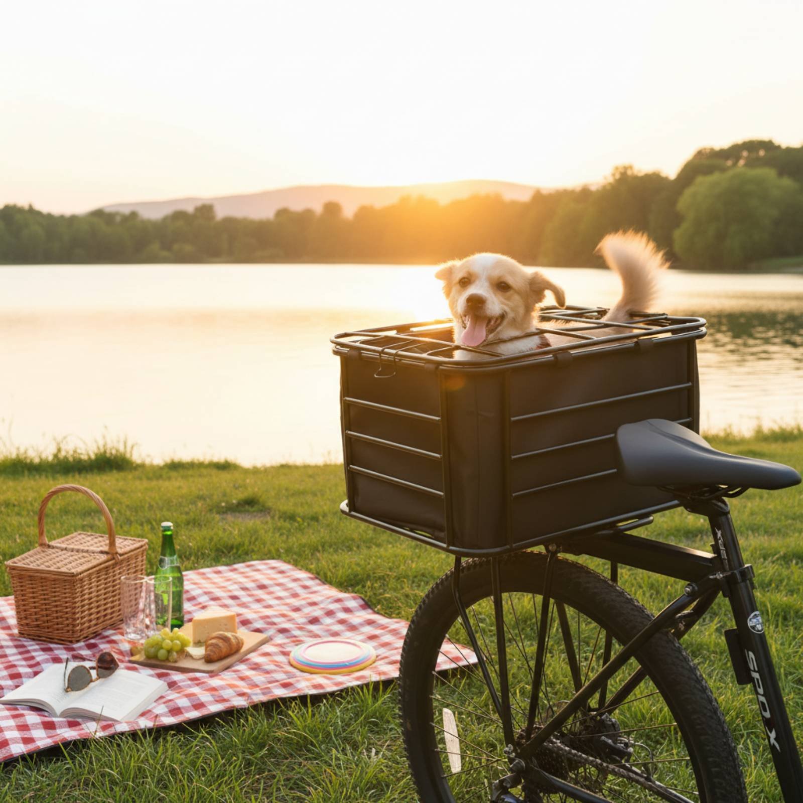 Bike Cargo Rack - Cycle Dog Carrier Sturdy Duty Pet