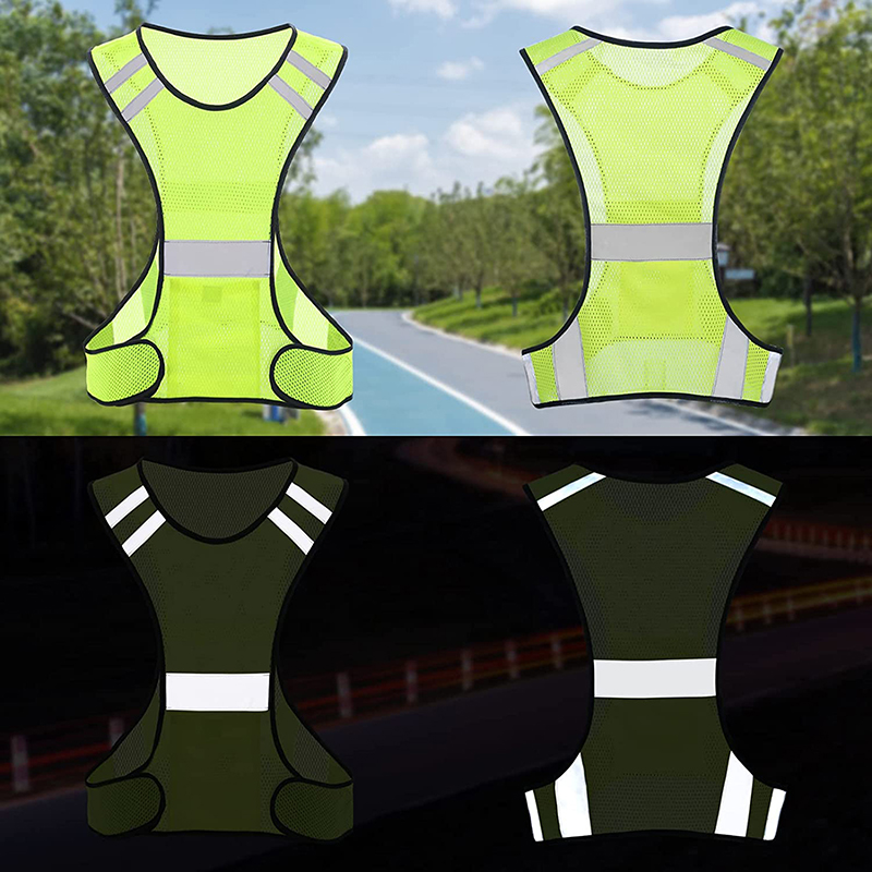 Reflective Cycling Vest - Visibility Fluorescent Mesh Reflective Safety Vest,