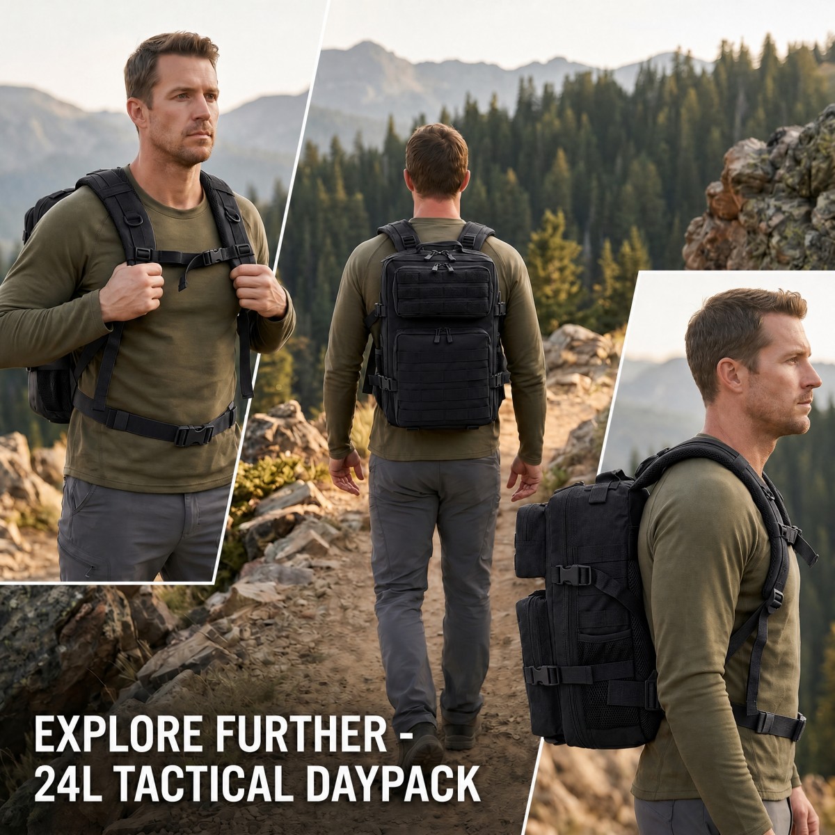 24L Tactical Backpack for Men  - огляд і ціна Cycling Gear For Commuting