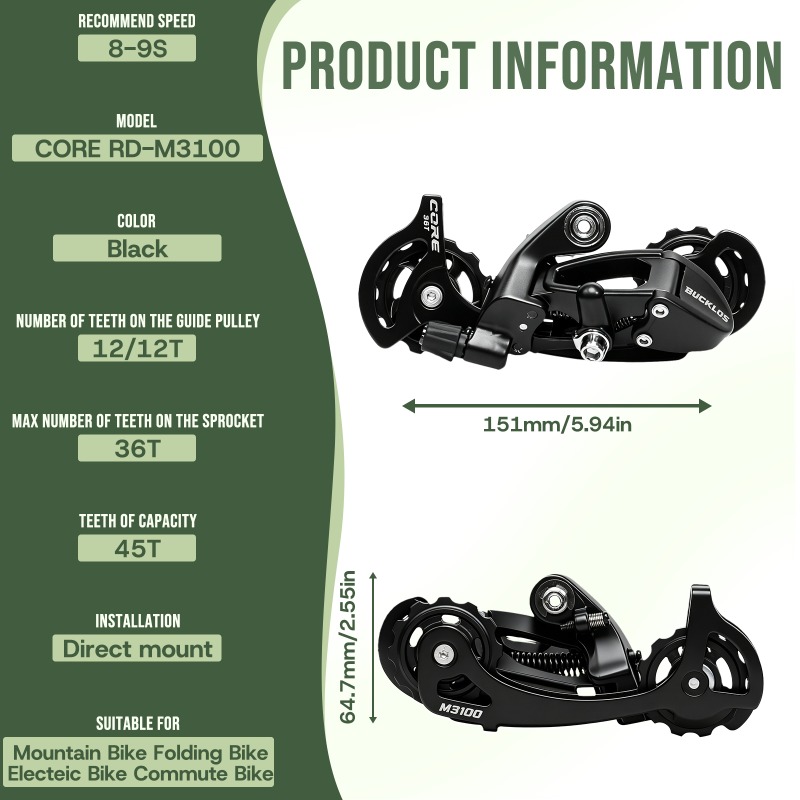 BUCKLOS 8S 9S MTB Rear Deraill - огляд і ціна Cycling Gear Stand