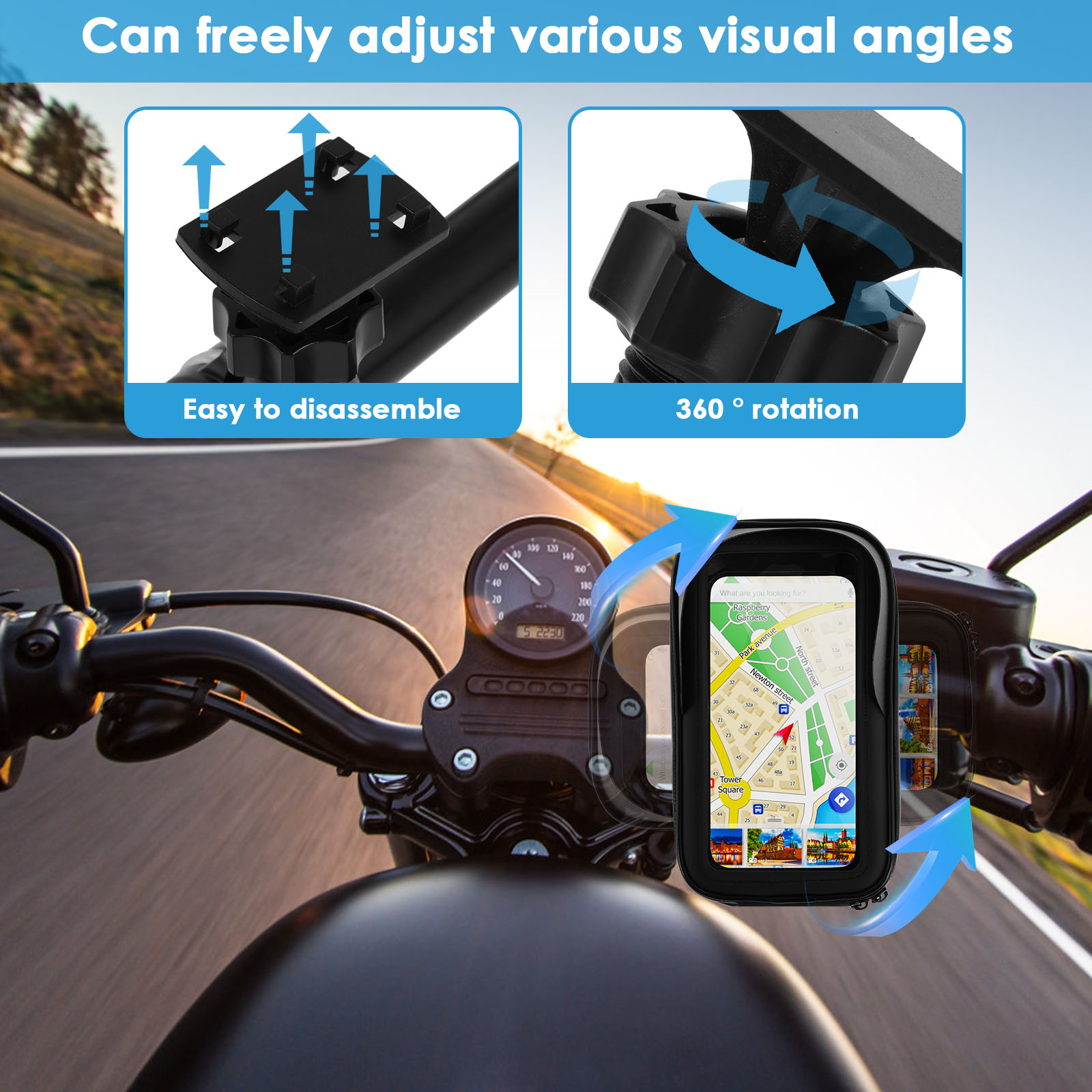 Motorcycle Bike Phone Holder B - огляд і ціна Cycling Gear Organizer