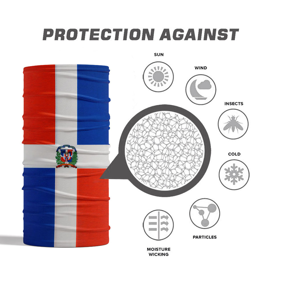Dominica National Flag Bandana - огляд і ціна Cycling Face Mask