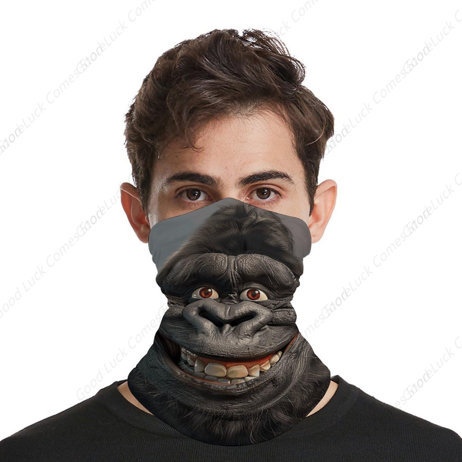 Smiling Gorilla Photo Bandana  - огляд і ціна Cycling Face Mask