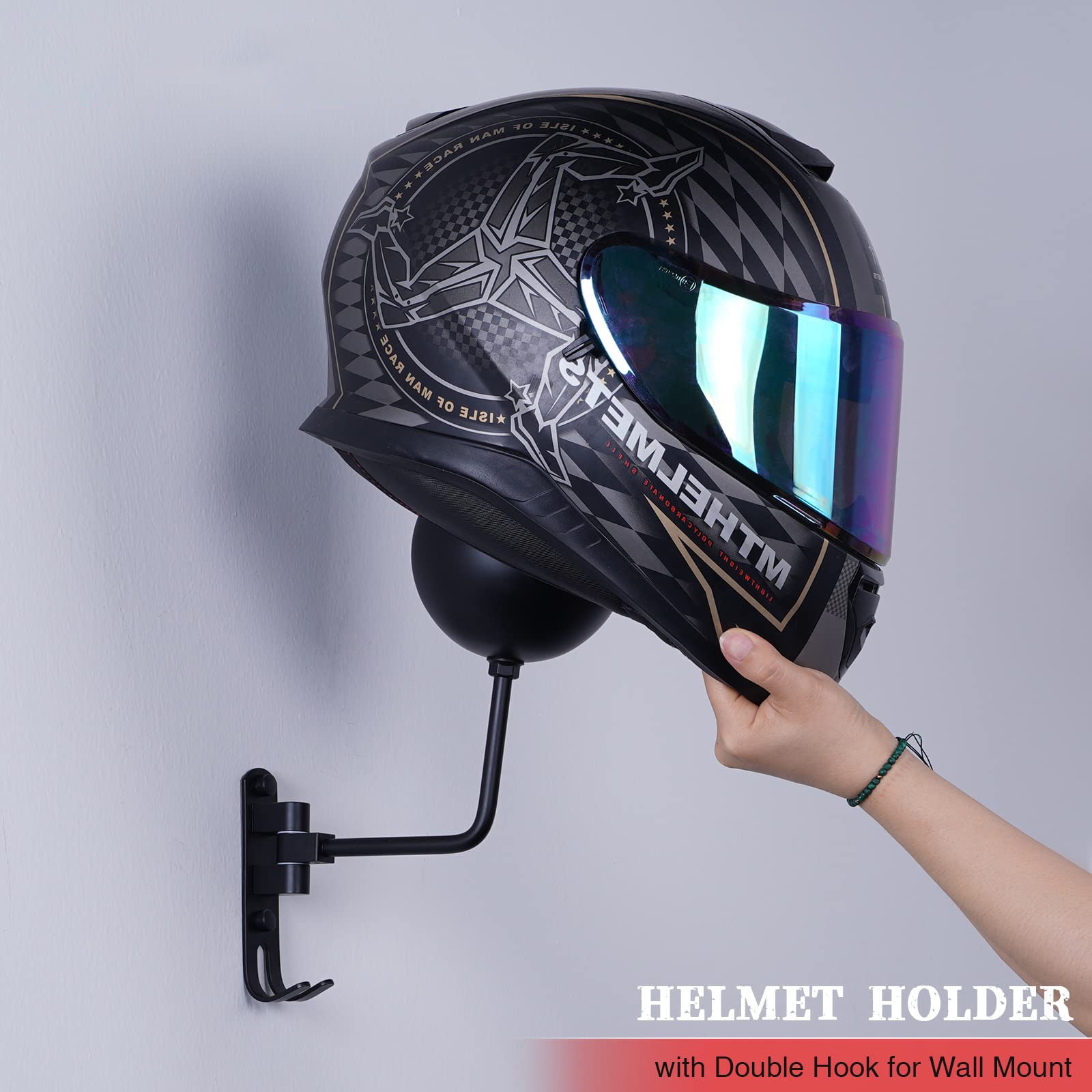 Motorcycle Helmet Wall Mount H - огляд і ціна Cycling Gear Wall Mount