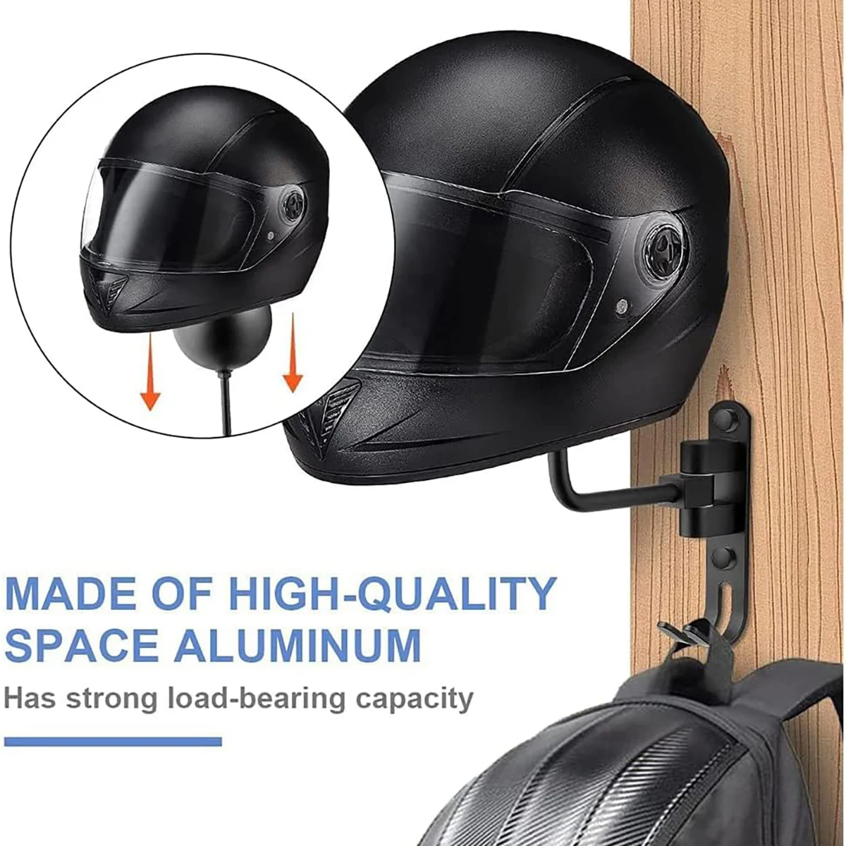 Motorcycle Helmet Rack Wall Mo - огляд і ціна Cycling Gear Wall Mount