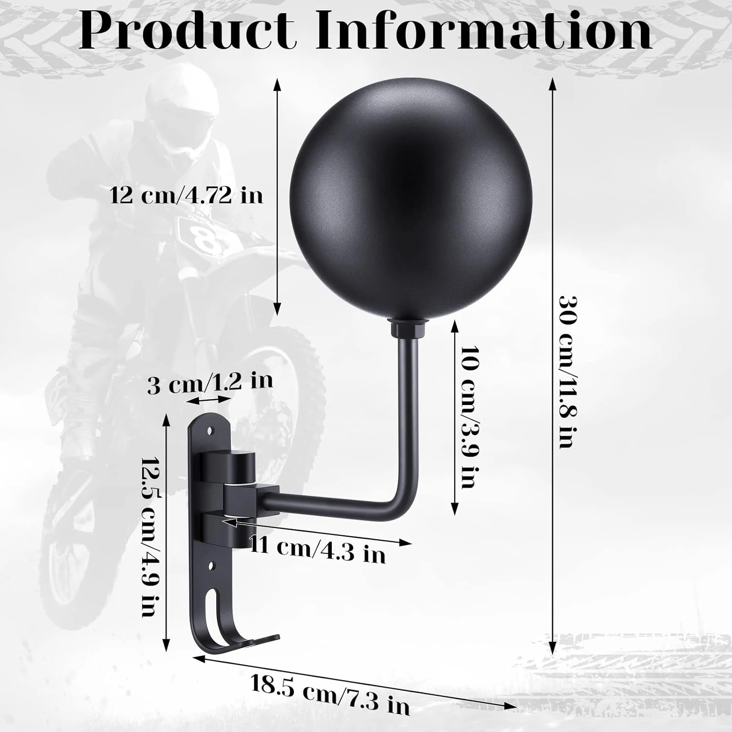 Motorcycle Helmet Rack Wall Mo - огляд і ціна Cycling Gear Wall Mount
