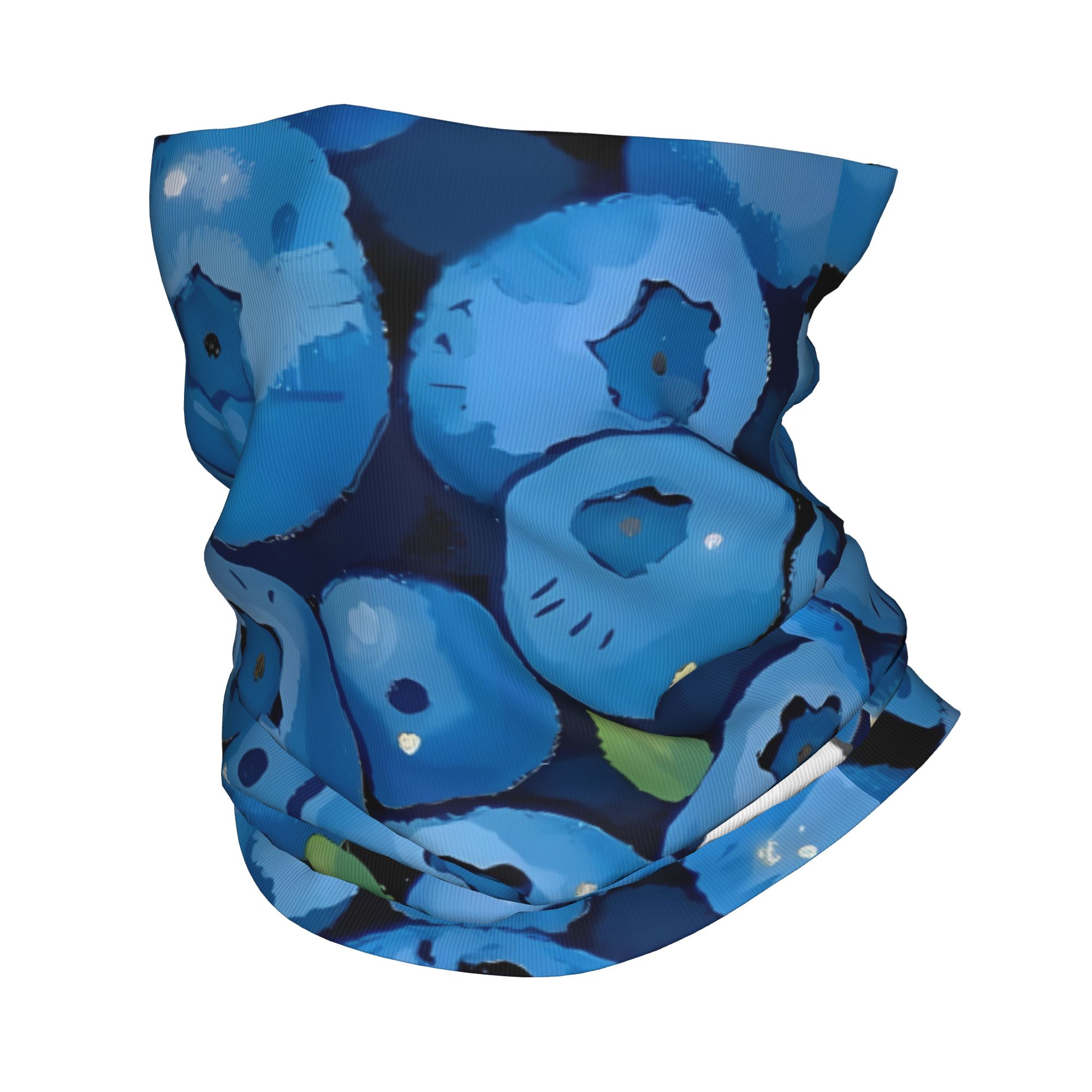 Fruit Print blueberry with whi - огляд і ціна Cycling Face Mask