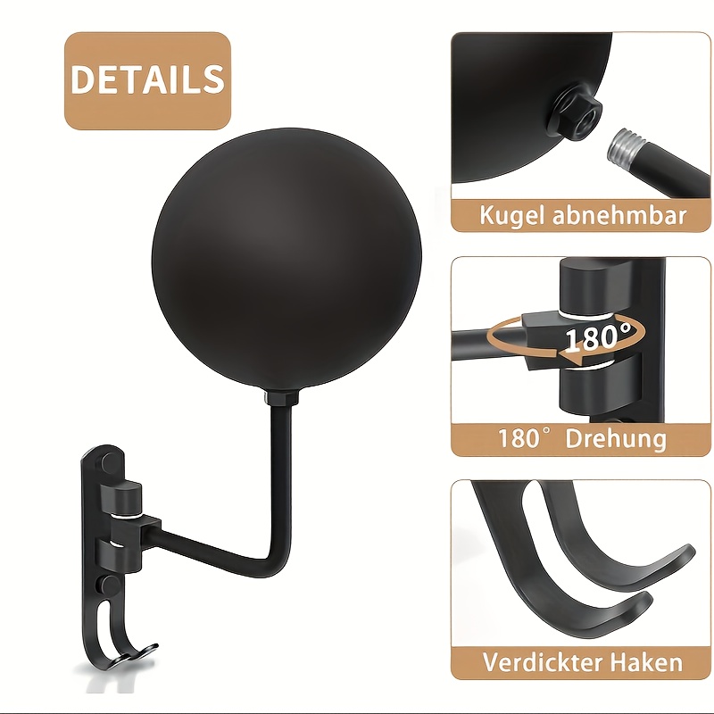 180° Rotary Motorcycle Helmet  - огляд і ціна Cycling Gear Wall Mount